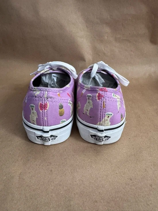 Vans Unisex Purple Pool Vibes Dog on Skateboard Sneakers. US M7/W8.5 - Picture 4 of 8